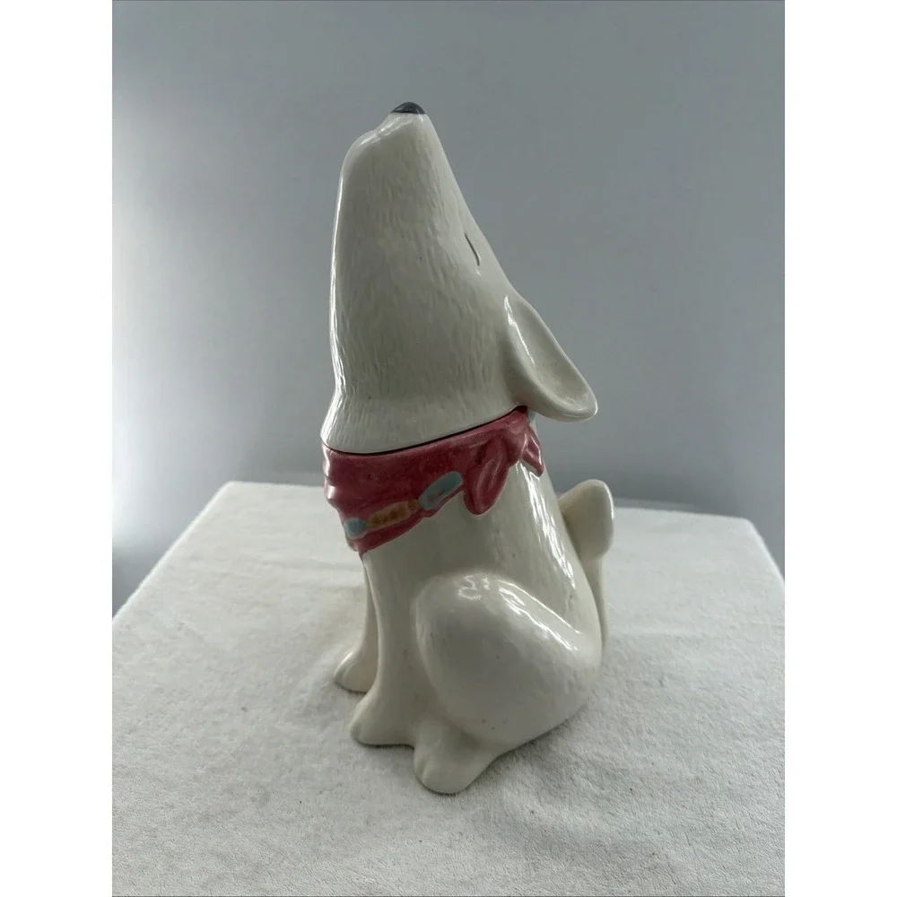 Vintage Southwest Treasure Craft Howling Coyote Prairie Dog Wolf Cookie Jar